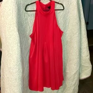 Red party dress